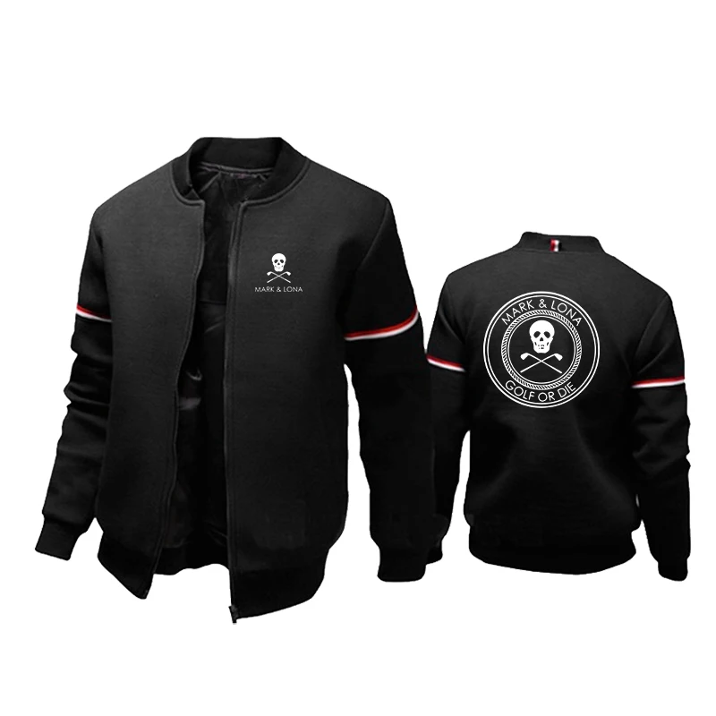 

Baseball Uniform Mark & Lona Luxury Golf Printed Streetwear Men's Bomber Jacket Casual Sport Jackets Stand Collar Sweater Coats