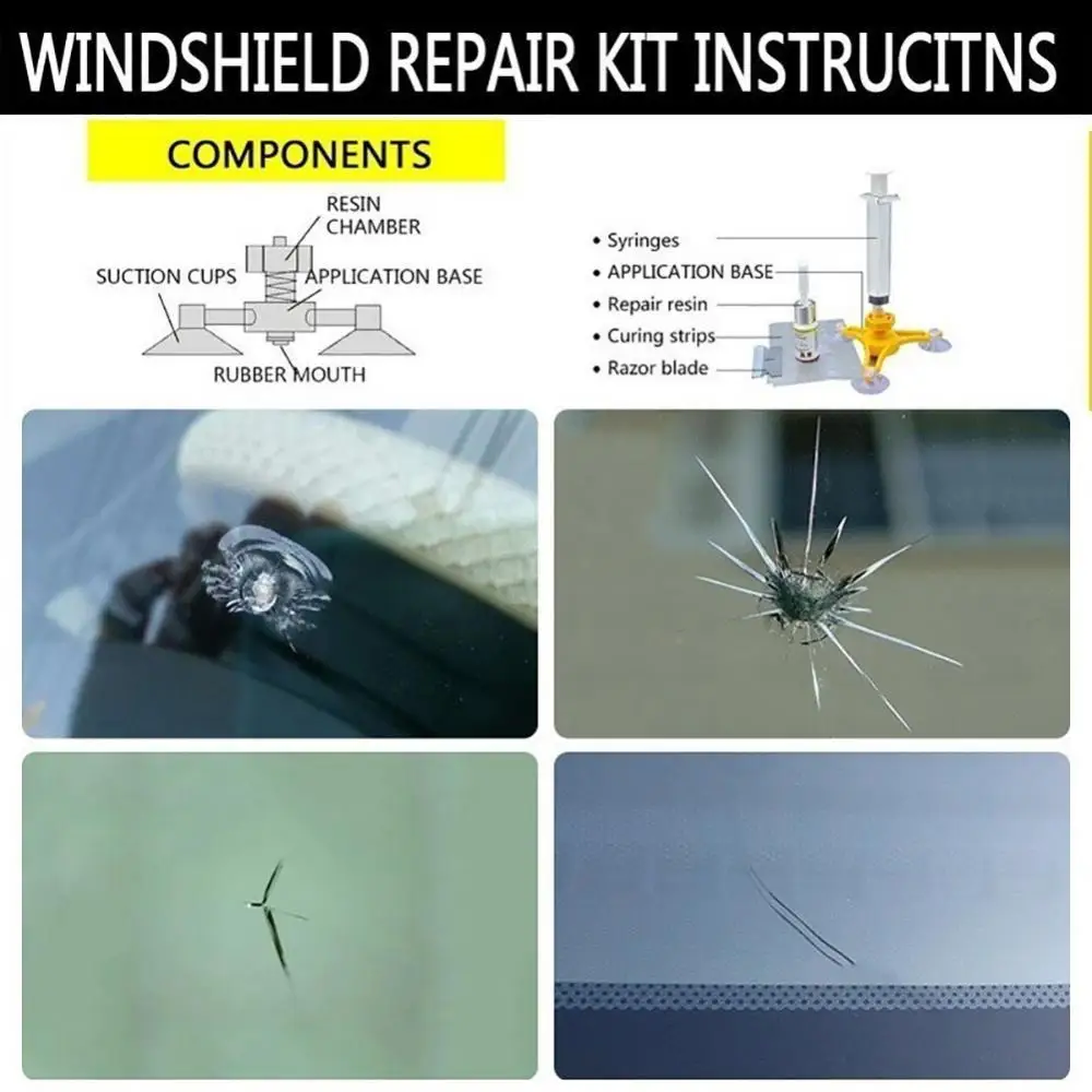 

Hot Sale Professional Car Vehicle Glass Repair Windshield Quick Repair Agent Tools Kit Maintenance Tools