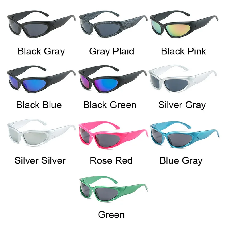 Brand Designer Steampunk Sunglasses Woman Retro Mirror Sun Glasses Female Outdoor Sports Black Shades Vintage Driving Eyewear images - 6