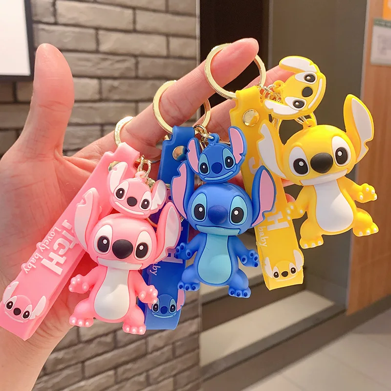 

New creative couple a pair of fashion small gifts cute cartoon doll keychain car pendant female