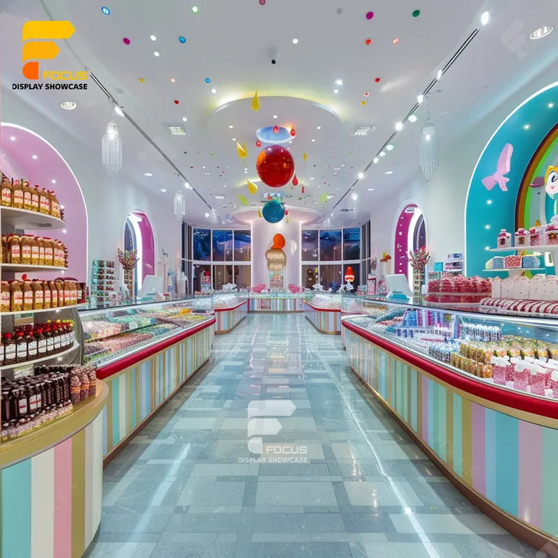 Поставщик приборов по индивидуальному заказу Витрин Сладкое стекло Магазин