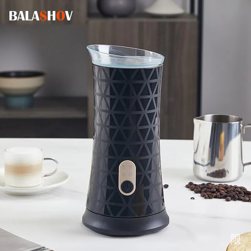 Электрический вспениватель молока 220 В, автоматический вспениватель молока горячим и холодным способом для латте, шоколада, капучино, вспениватель молока, кофемашина