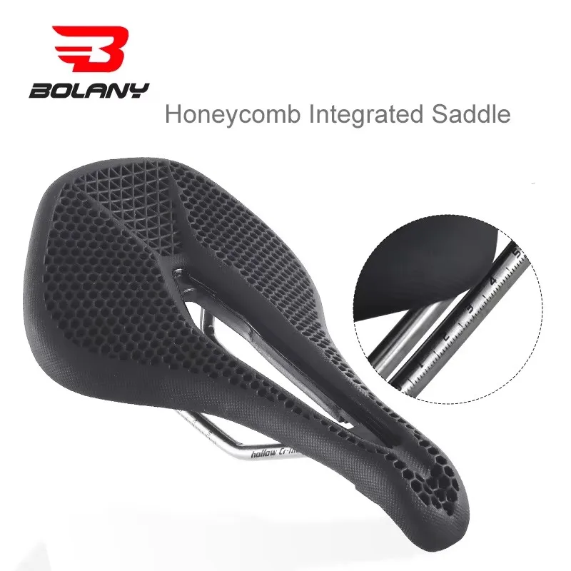Встроенное седло Bolany-Mountain Bike 3D сотовое дышащее амортизирующее универсальные