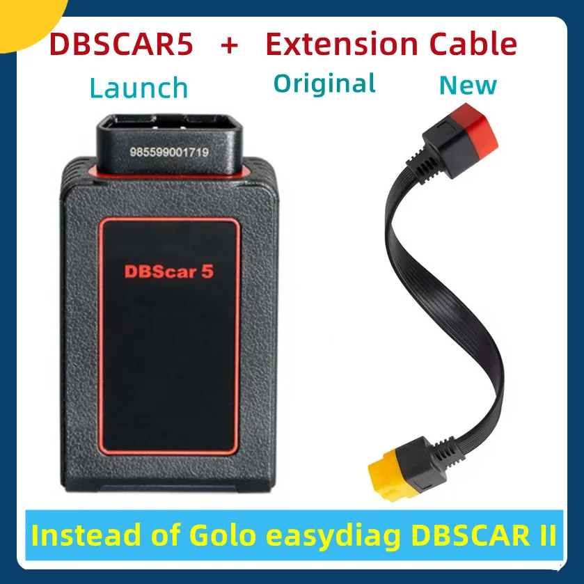 

LAUNCH X431 DBSCAR 5 OBD2 DBSCAR5 Bluetooth Connector Diagnostic Scanner PK Golo Easydiag Thinkdiag for Diagzone Xpro5 Xdiag
