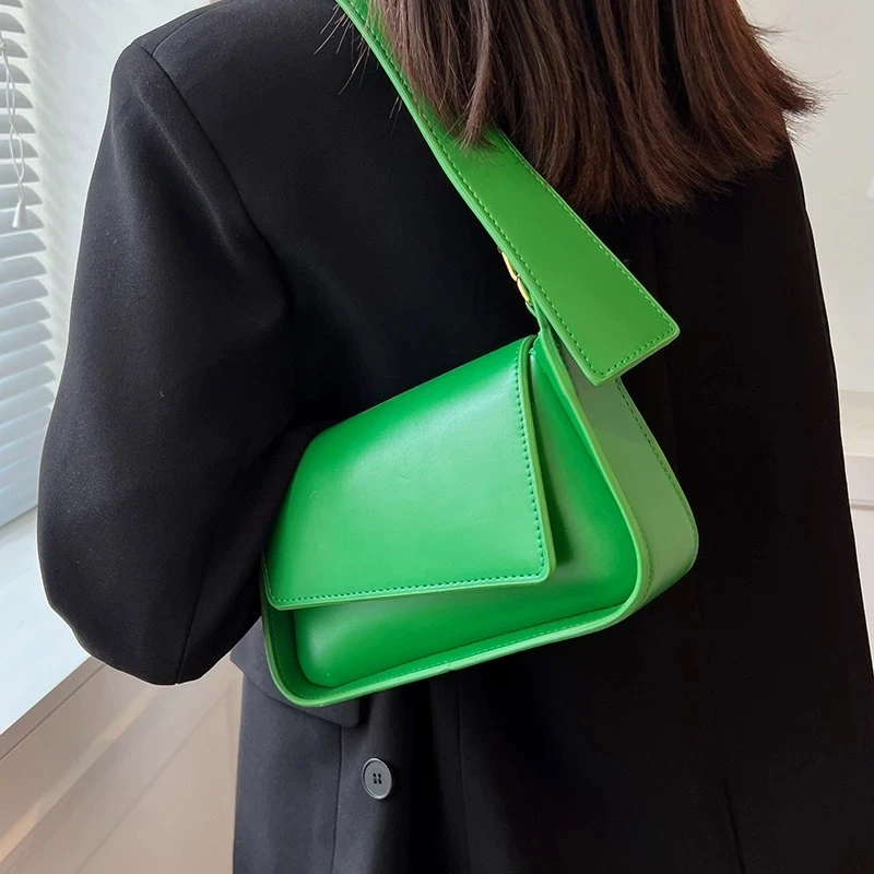 

Underarm Shoulder Crossbody Messenger Bags 2022 Luxury Brand Summer Trendy Small PU Leather Women's Designer Handbag Purse