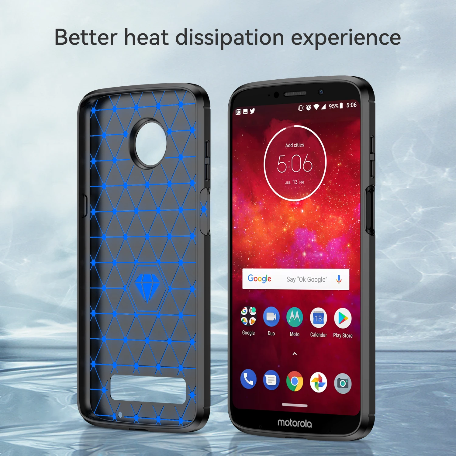 Case for Moto Z2 Z3 Z4 Play / Force Brushed Carbon Fiber Texture Soft Flexible TPU Shockproof Cover for Motorola Z3 Play Force images - 6