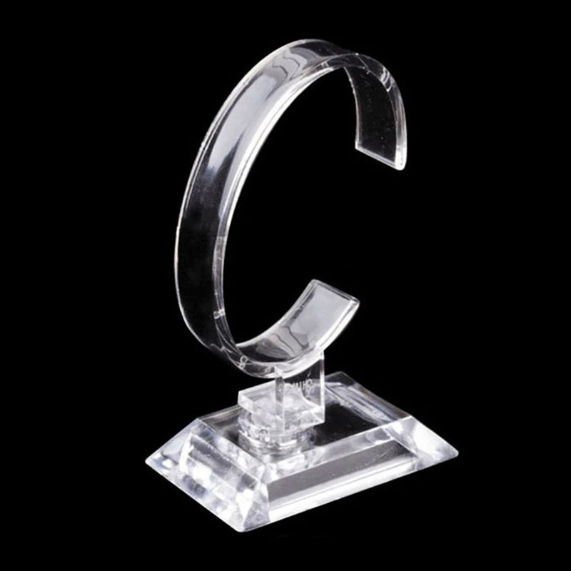

10CM Transparent Plastic Wrist Watch Display Rack Holder Sale Show Case Stand Tool Watch Display Stand