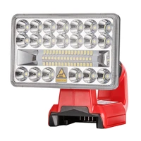 newest portable led lamp for milwaukee m18 tools li ion battery 18w with usb indoor outdoors work light high quality flashlight