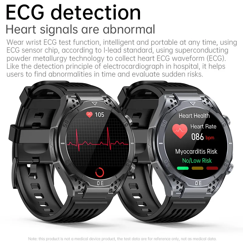 Смарт-часы JA01 мужские с поддержкой Bluetooth и AMOLED-дисплеем