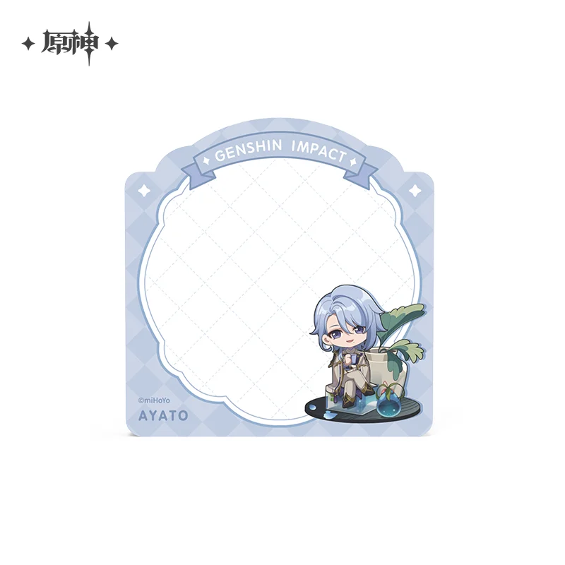 2024 аниме Genshin Impact сладкая летняя серия блокнот липкая заметка Kamisato Ayato Xingqiu Tartaglia