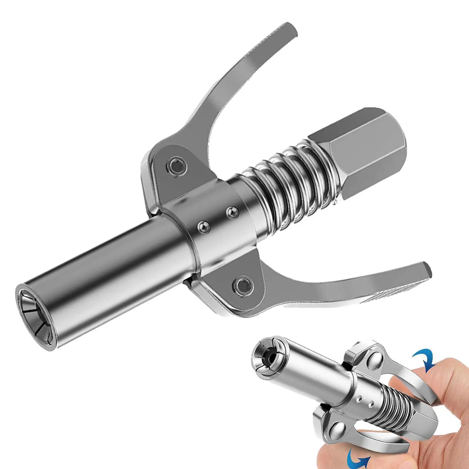 

Сверхмощный быстроразъемный смазочный пистолет, соединитель 1/8 дюйма NPT 10000PSI, два пресса, легкие в нажиме аксессуары