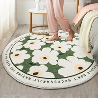 nordic round carpet living room flower rug ins soft thick area rug non slip sofa chair mat bedroom bedside balcony large carpets