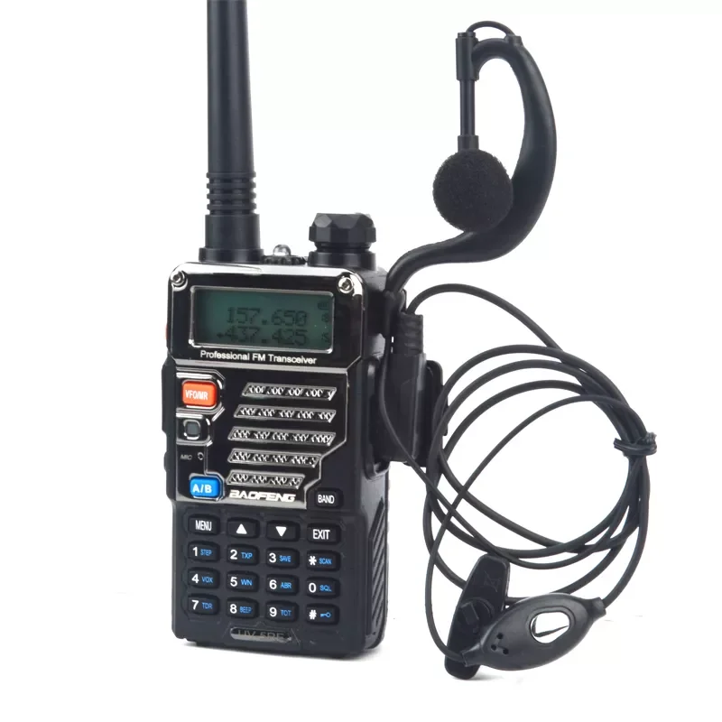 

NEW2023 UV-5RE VHF/UHF Dual band walkie talkie with earpiece