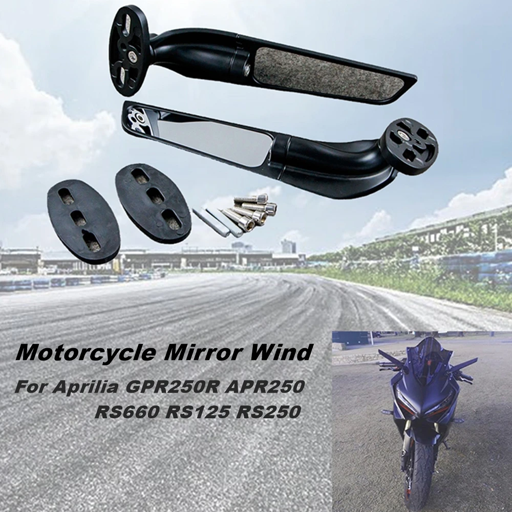 

Универсальное зеркало для мотоцикла с открытым креплением, боковой аэродинамический Doubletake для Aprilia GPR250R APR250 RS660 RS125 RS250