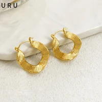 modern jewelry geometric earrings simply design high quality brass metal golden earrings for women girl party gifts dropshipping