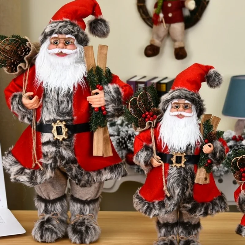

60/40cm Big Santa Claus Doll Christmas Tree Decorations for Home Wedding Party Supplies Children New Year Xmas Gift Navidad 2022