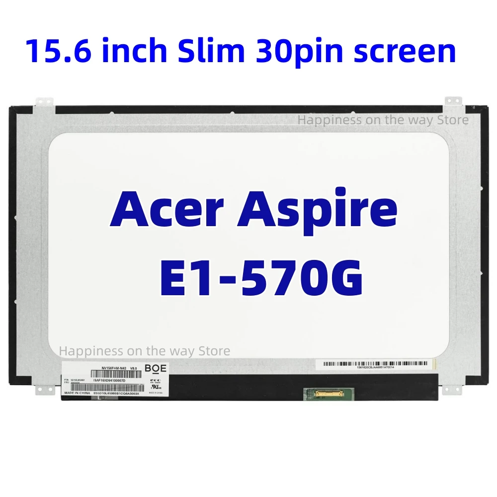

Acer Aspire E1-570G-33214G50Mnkk LCD Screen 1366x768 HD Display Panel 30 Pins 15.6 Slim