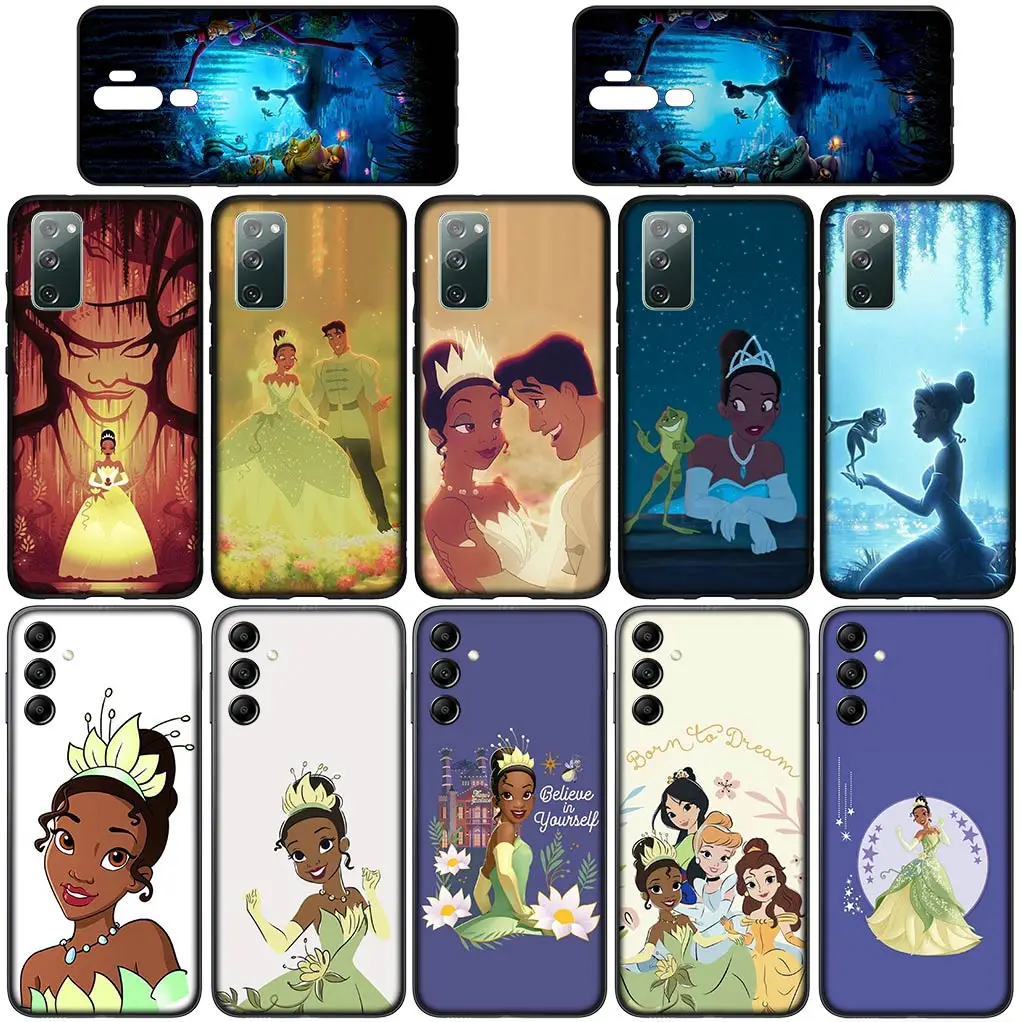 Гибкий чехол для телефона с принцессой и лягушкой Tiana Samsung Galaxy A10 A20 A53 A30 A51 A32 A50 A52 A12