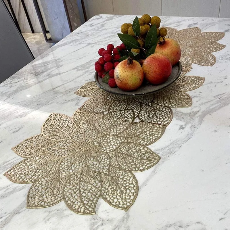 14x3 6-дюймовая настольная дорожка моющаяся подстилка баухинии с имитацией золота