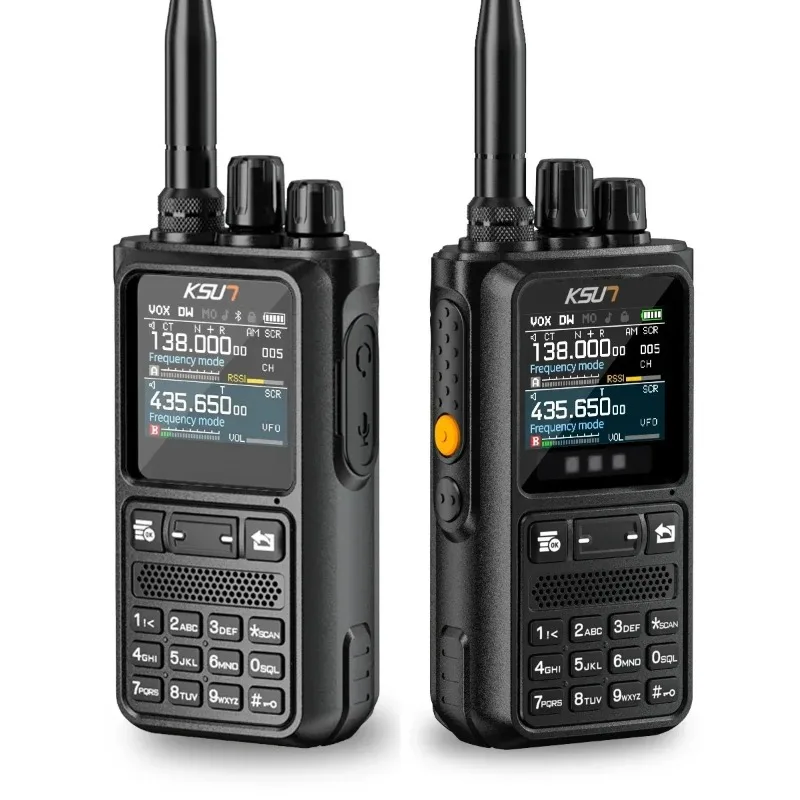 Фото Рация KSUN UV110D: Профессиональная портативная радиостанция VHF/UHF с большим радиусом действия, AM/FM, для любительской связи и сканирования радиосигналов №2