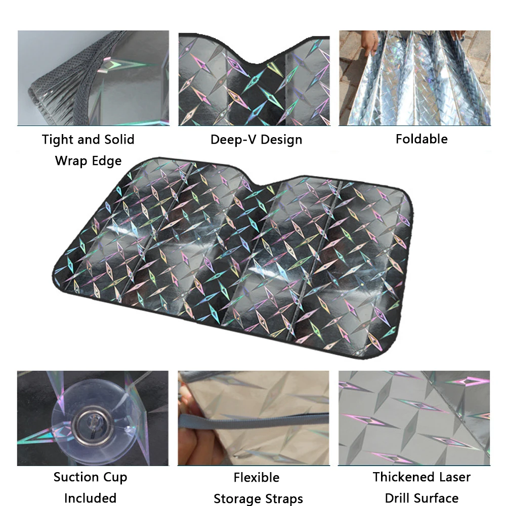 1 шт. автомобильный солнцезащитный козырек 130 х60 см 140 Х70