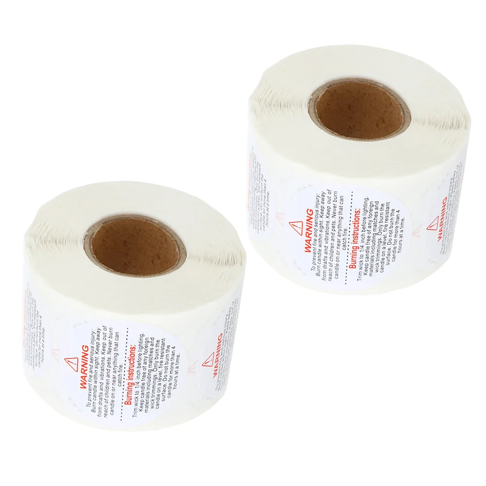 

Stickers Warning Labels Safety Round Label Symbols Making Sticker Alertjarsticky Cup Cautionwax Container Burning