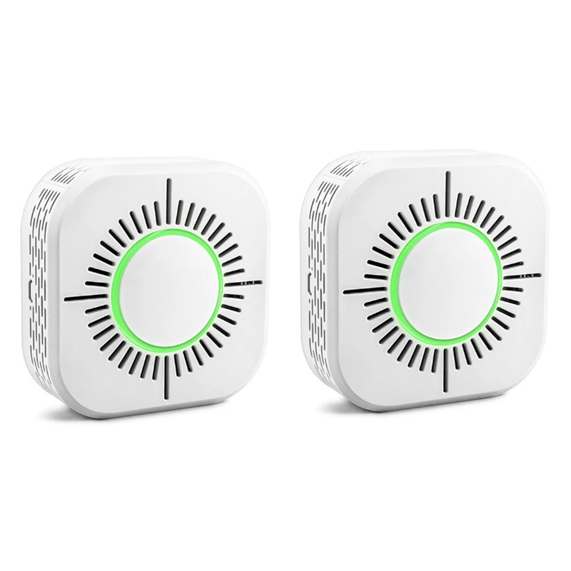 

2X Wireless Smoke Detector Sonoff RF Bridge For Smart Home Alarm Security 433Mhz Sensitive Super-Long Standby Life