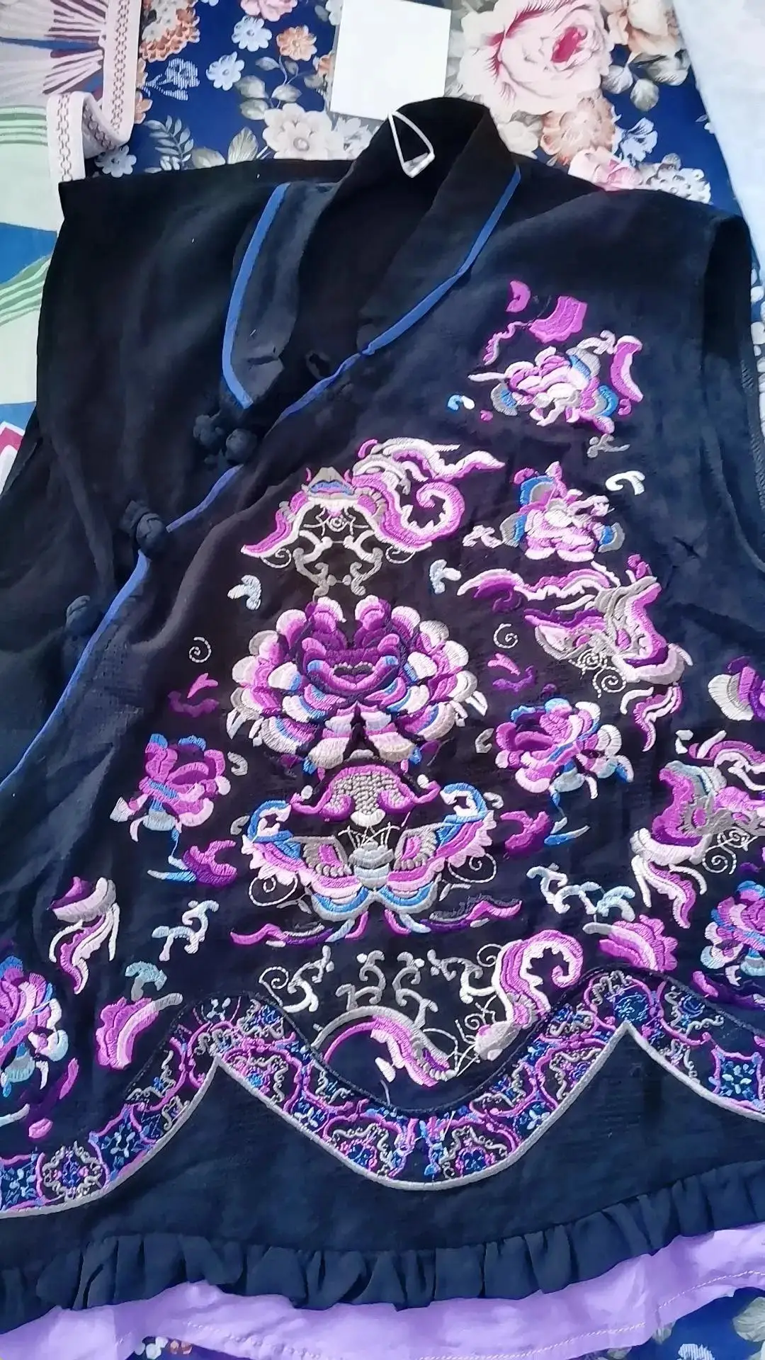 2022 вышивка qipao винтажный Китайский элегантный хлопковый льняной жилет без