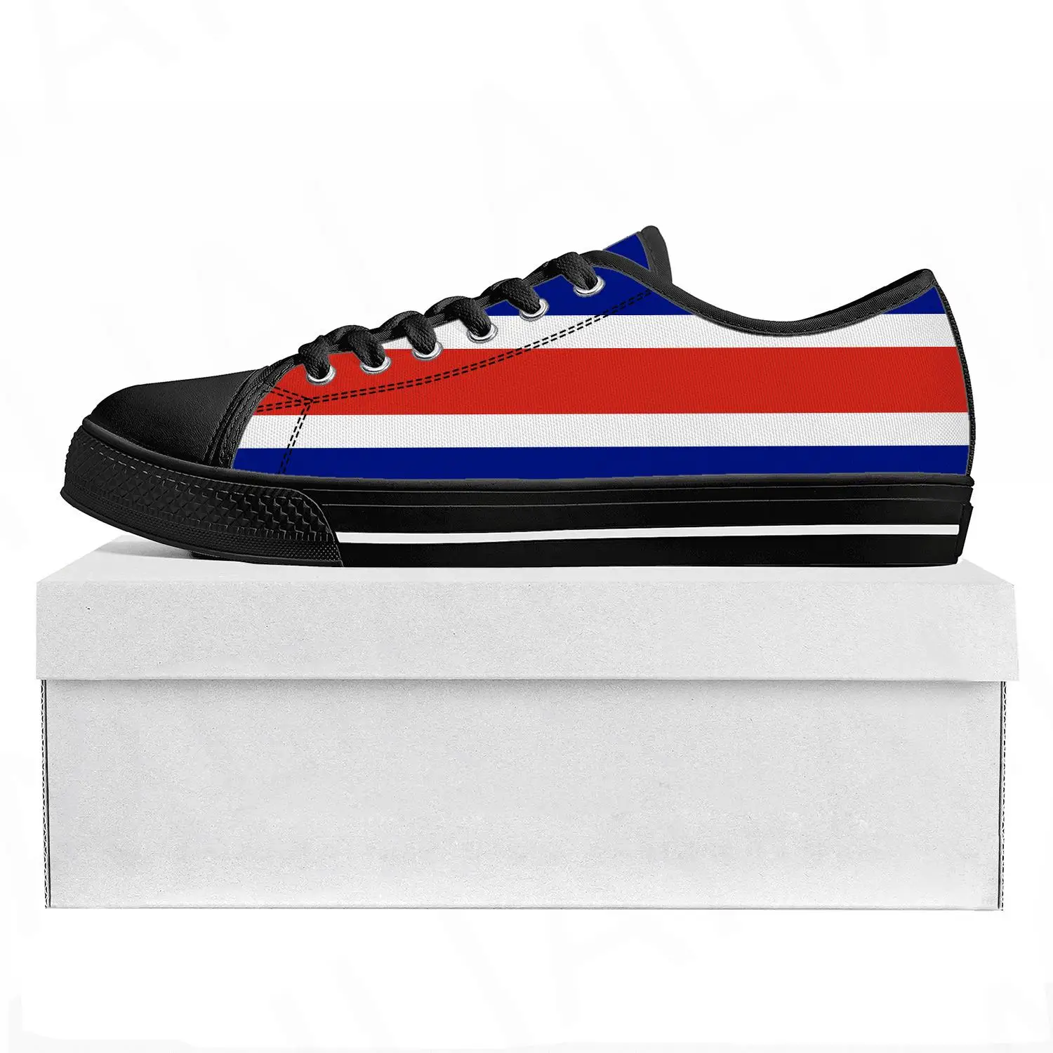 

Высококачественные низкие кроссовки с флагом Коста-Рики, мужские и женские холщовые кроссовки для подростков, повседневная обувь для пары, обувь на заказ