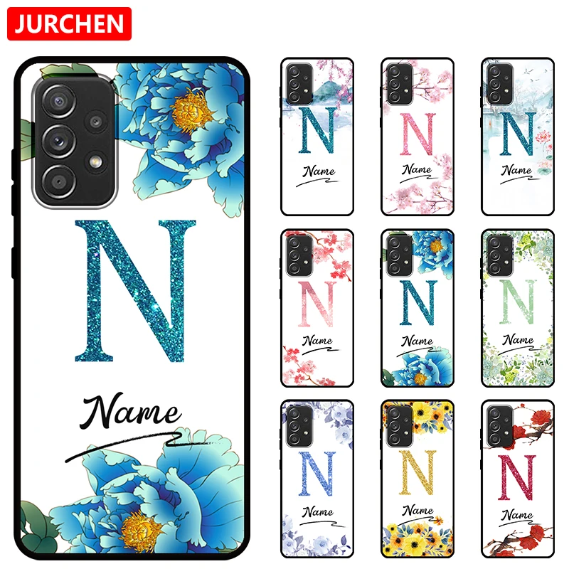 JURCHEN чехол для телефона с именем на заказ Xiaomi Redmi Note 10 Pro 9T 9C 9 8 7 6 5 4 A S2 Plus CC9 E 4X K30i 4G -