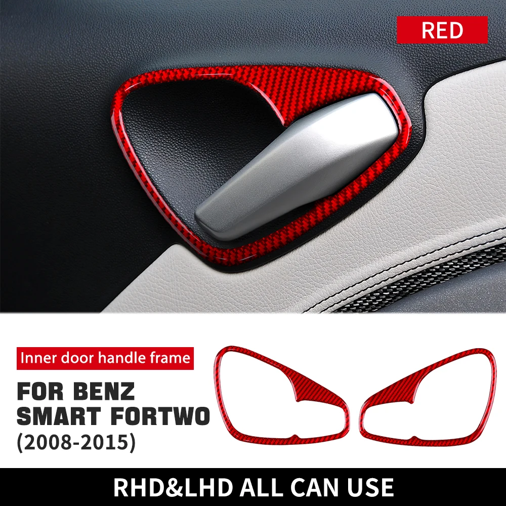 

Настоящие мягкие наклейки из углеродного волокна для Mercedes Benz Smart 451 Fortwo 2008 2009 2010 2011 2012 2013 2014 2015 рамка дверной ручки