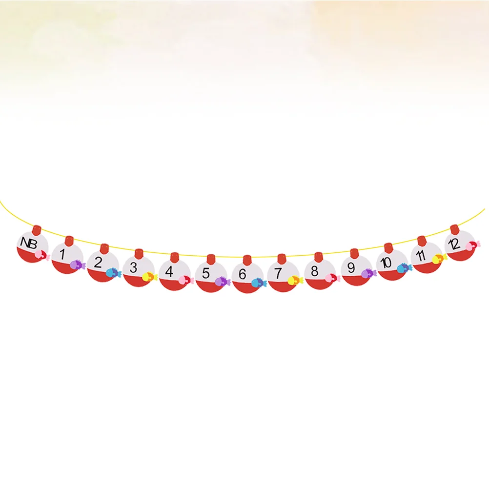 

Banner Birthday Partyflag Hanging Number Children Supplies Decorationkids Newborn Baby Decorative