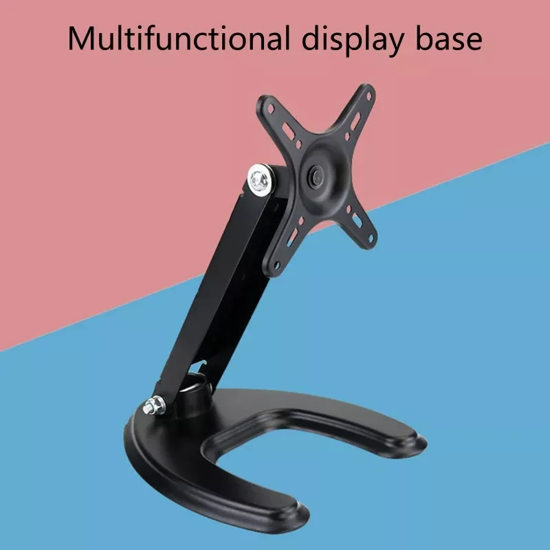 

2023NEW Desktop Metal Stand for Echo Show 15 Stable Ground Base Adjustable Table Stand Smart Home Speakers Replacement Part 3XUE