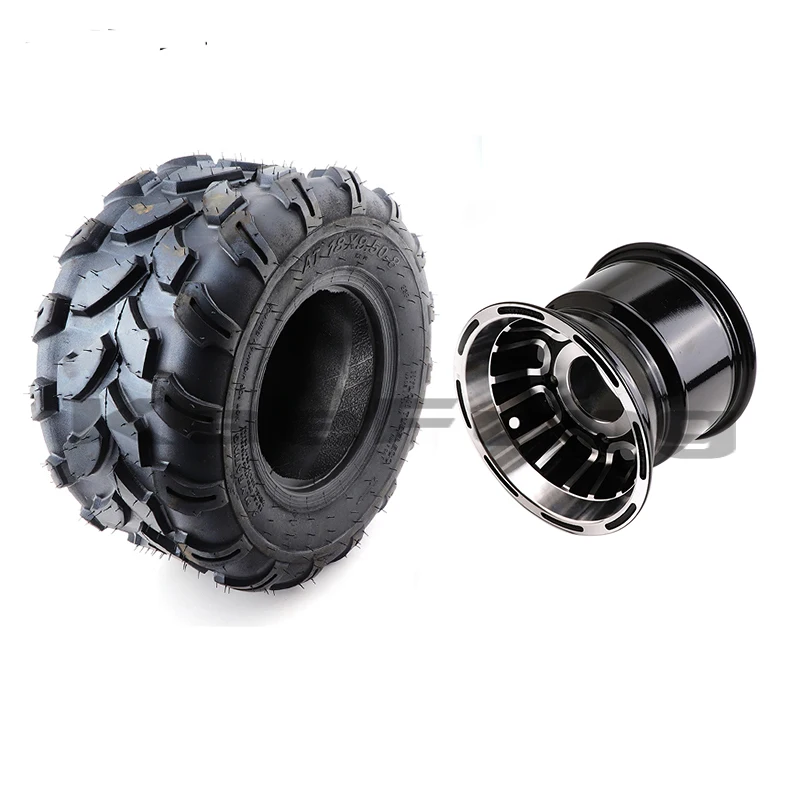 

Front 19x7-8 Rear 18x9.50-8 Iron Hub Aluminum Alloy Hub Atv Tire 19X7-8 WHEEL 18x9.50-8 Wheel for ATV Car Vacuum Tire Parts
