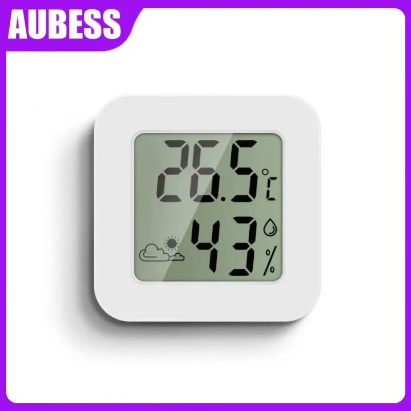 

Gauge Thermometer Mini Lcd Digital Hygrometer White Smart Home Indoor Temperature Humidity Meter Room