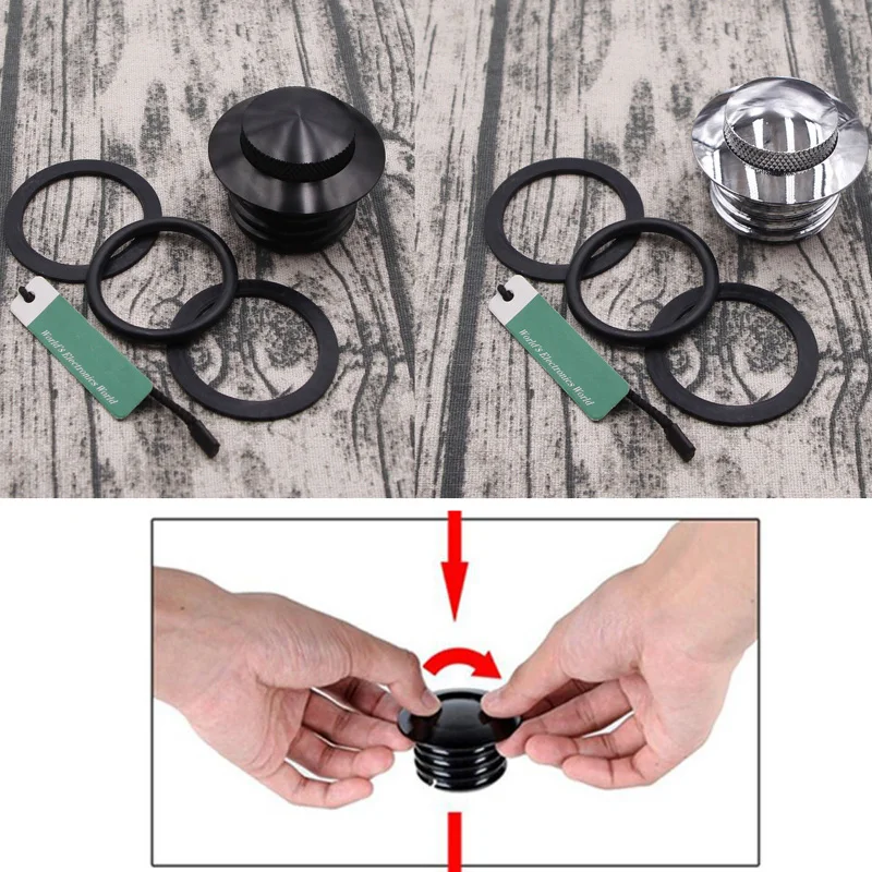 Черный Серебряный резервуар для замыкания газовая крышка вентилированная