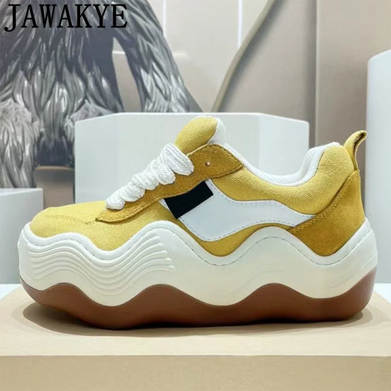 

2023 Multicolor New Platform Sneakers for Woman Flat Shoes Thick sole Casual Lace-up Flat Shoes Men Hot Sale Trainer Brand Shoes