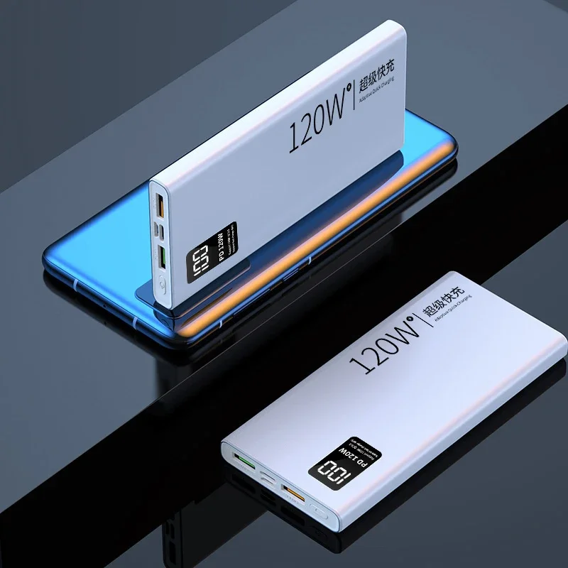 80000 мАч Power Bank 120 Вт Сверхбыстрая зарядка 100% достаточная емкость Портативное зарядное устройство с цифровым дисплеем для iPhone Xiaomi (art.: 3920cef8d73da) - 3920cef8d73da
