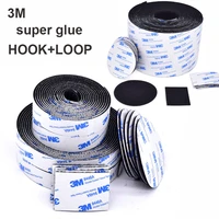 1m strong nylon self adhesive hook and loop fastener tapesticker double side tape with glue sticker hook adhesive diy 16 50mm