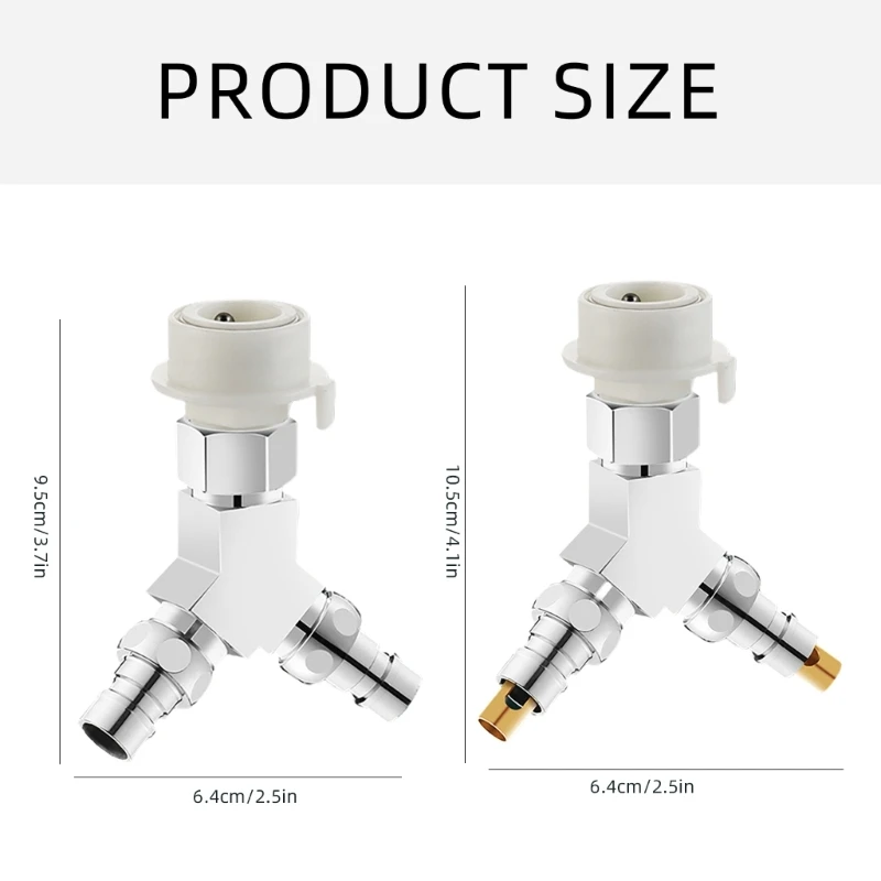 Латунный трехходовой водоотводчик с 1 входным и 2 выходными разъемами Управление