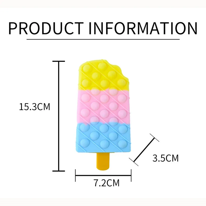 New 3D Stereoscopic Ice Cream Bubble Ball Children's Adult Relief Anti-stress Toys Children's Gift enlarge