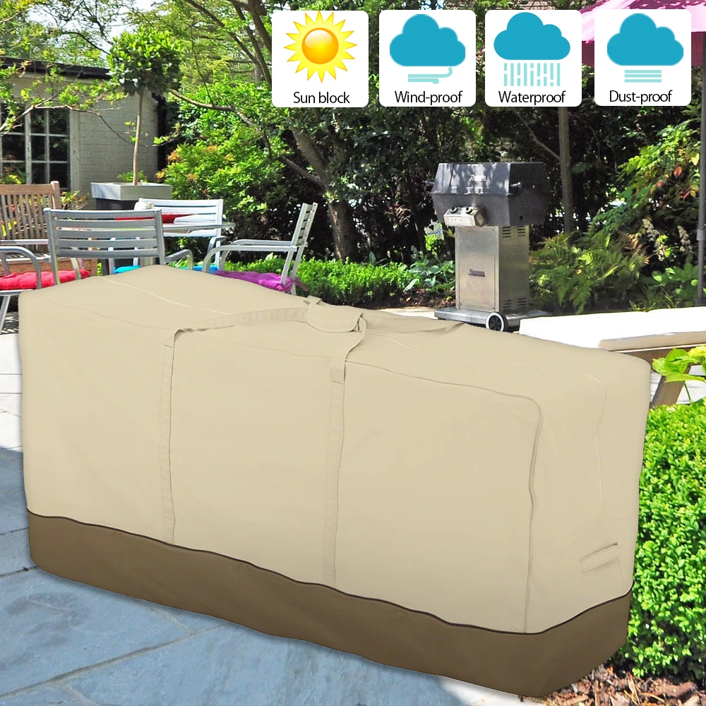 

Garden Furniture Storage Bag Cushions Upholstered Seat Protective Cover Multi-function Large Capacity Storage Bags