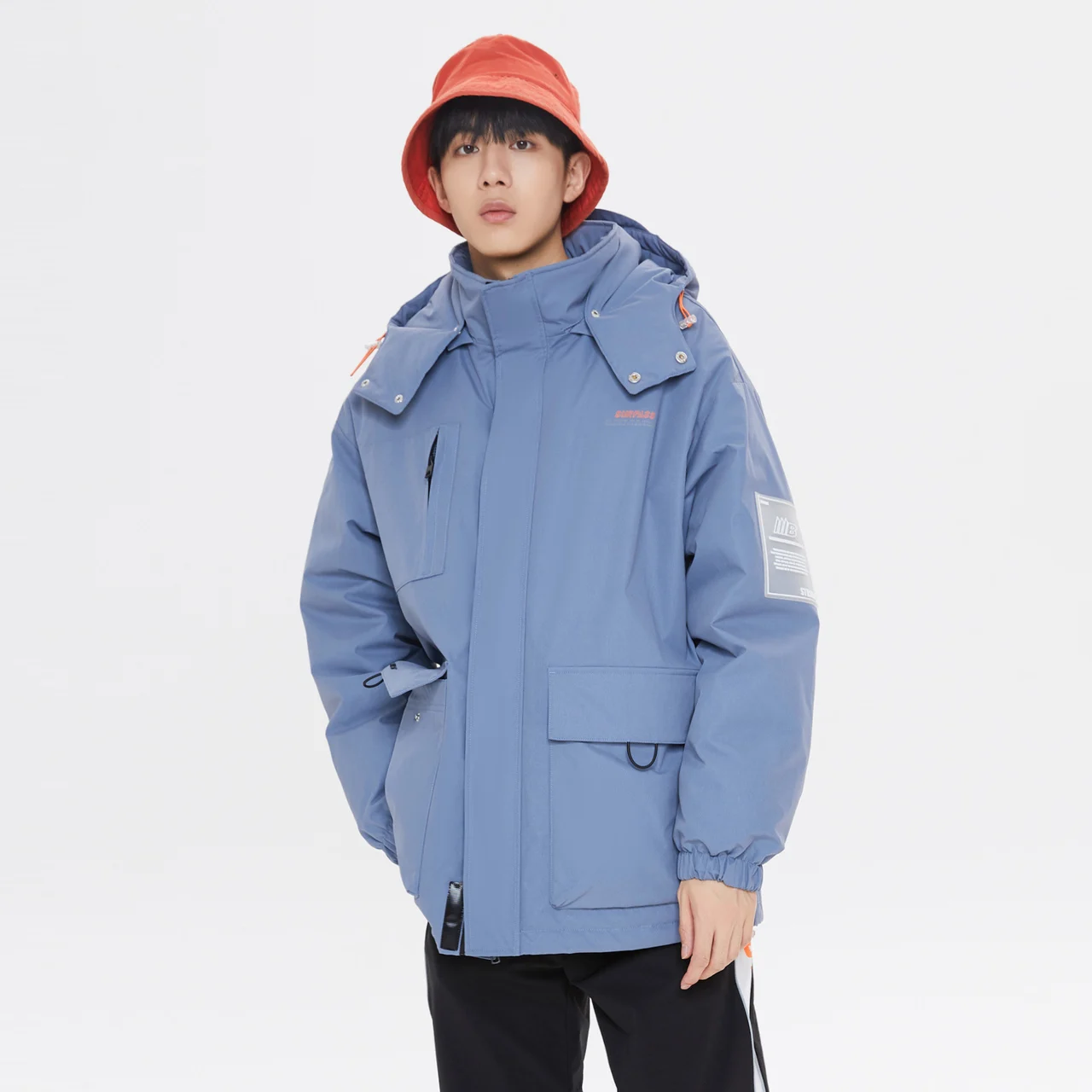 Metersbonwe Long Hooded Down Jacket Men Winter Parka Down Coat Male Fashion Overcoat Outerwear Warm Greatcoat Brand Clothing