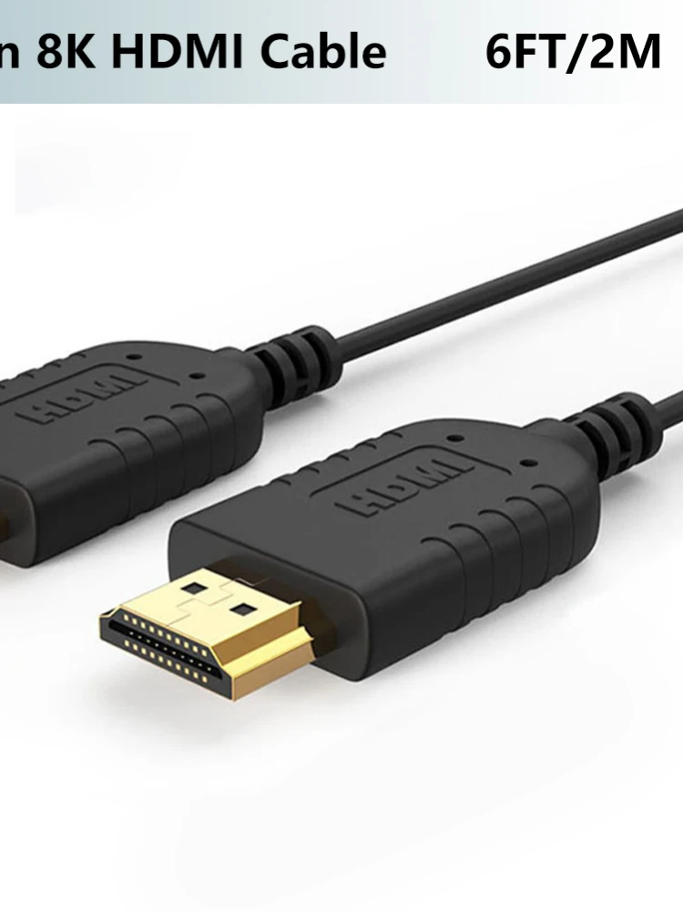 

FOINNEX ультратонкий HDMI-кабель 48e Тонкий HDMI 2,1 шнур высокоскоростной HDR для HD ТВ-приставки проектора PS4Gbps 6FT 8K @ 60Hz Super Flexibl