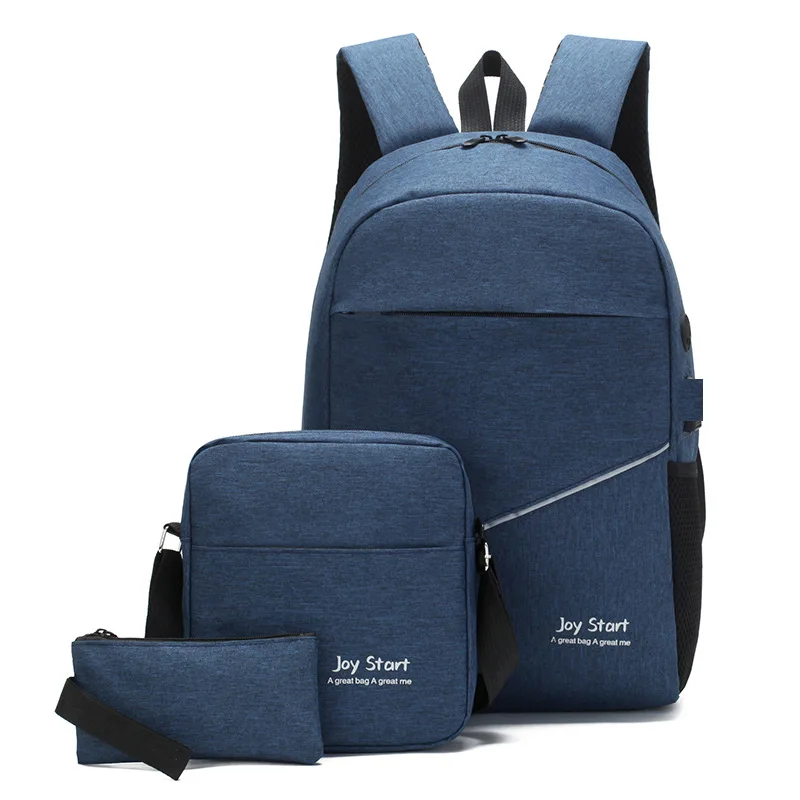 

3pcs/set Men Fashion Backpacks Unisex Travel Bags Women Casual Nylon Shoulder School Backpacks Mochila Feminina bolsa feminina