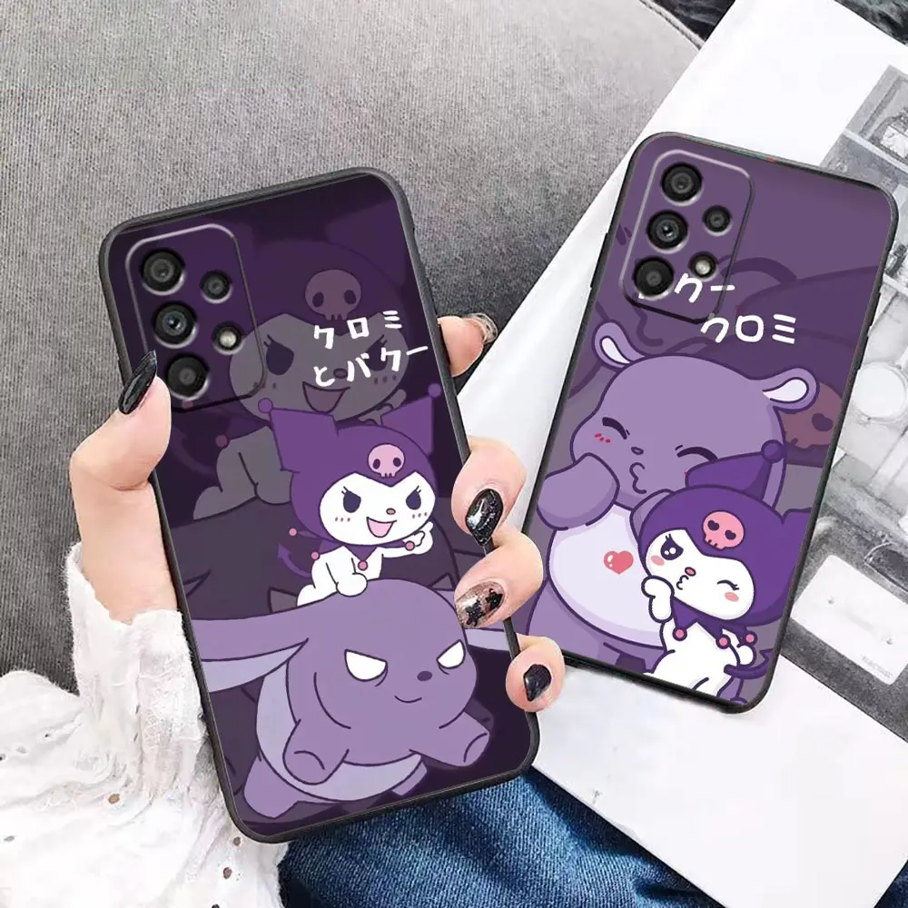 

Case For Samsung A21s A22 A23 A31 A32 A33 A41 A42 A51 A52 A52s A53 A71 A72 4G 5G Capa Case Funda Para Cute Cartoon Baku Kullomi