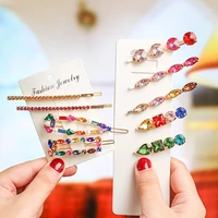 fashion shining crystal hair accessories rhinestone hair clip for women zircon hairpin x hair pins barrettes stick jewelry