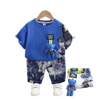 boys clothes sets summer 1 2 3 4 5 years children t shirts shorts 2pcs tracksuits for baby outfits kids sports jogging suits set