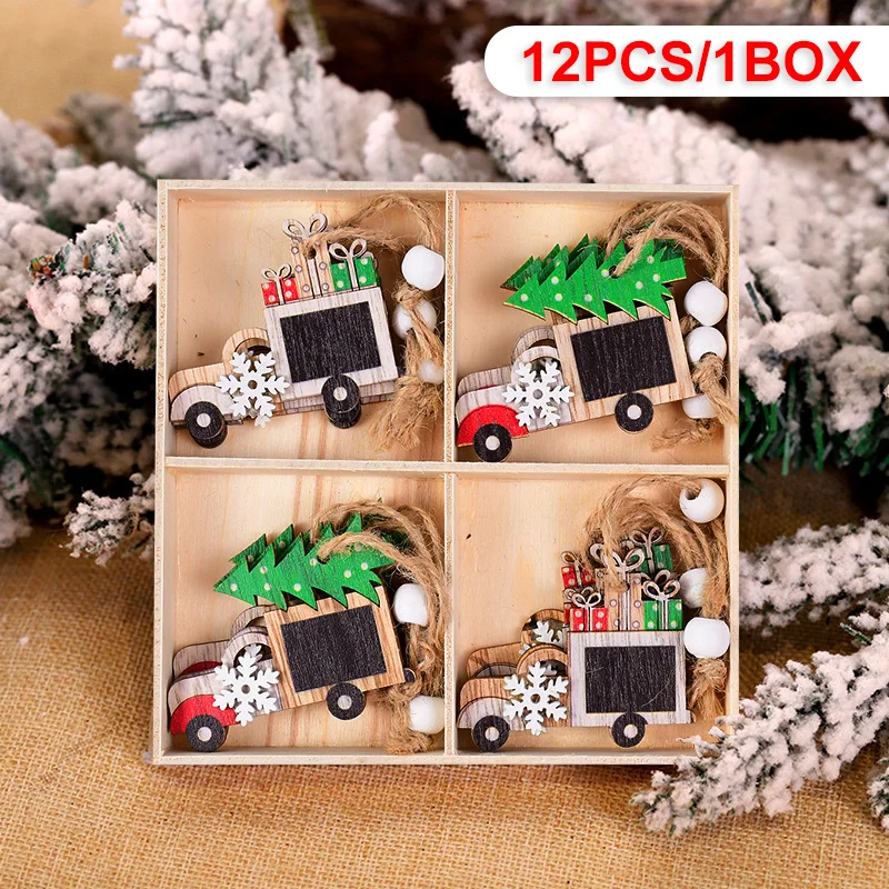 Деревянный рождественский кулон Xunyihappy