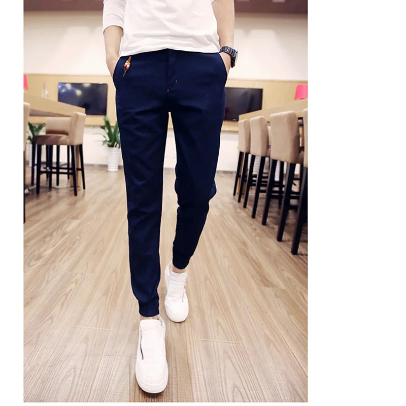 NEW 2022 Spring Summer Spring Joker Men Casual Pants Leg Beam Feet Pants Harem Pants Men\'s Trousers Pantalon Homme